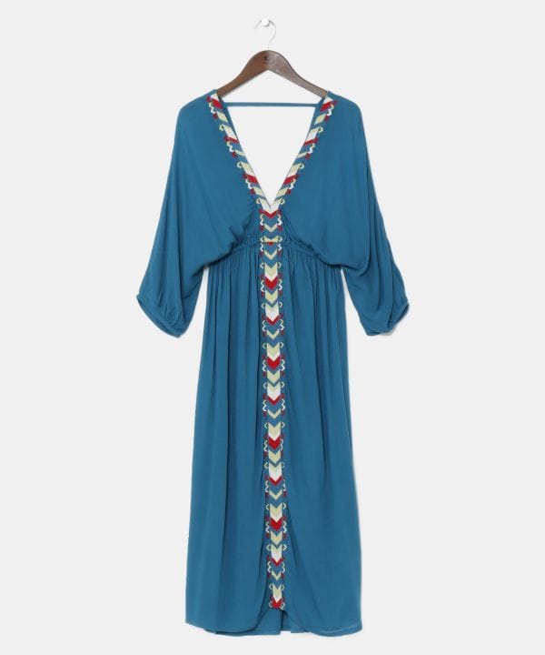 更に値下げ Ameri♡2WAY DRAPE SLEEVE EMBROIDERY DRESS