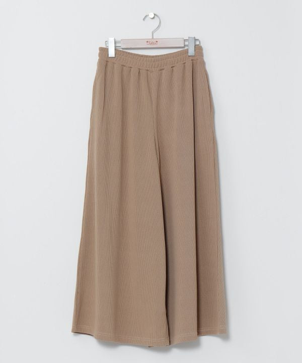 Women's Beige Wide-Leg Pants