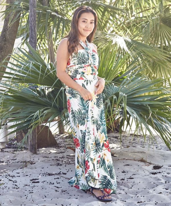 Hawaiian floral hotsell maxi skirt