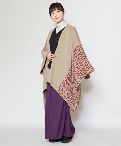 Japanese Crest Motif Knitted KIMONO Cardigan