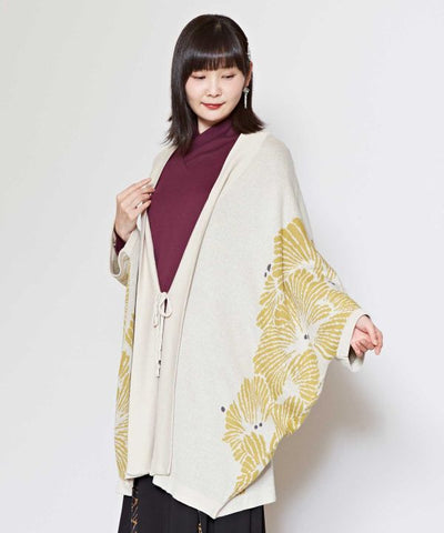 Ginkgo Pattern Knit HAORI