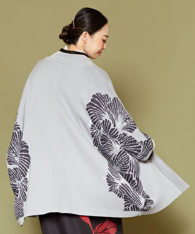 Ginkgo Pattern Knit HAORI