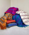 Colorful Striped Large Stole