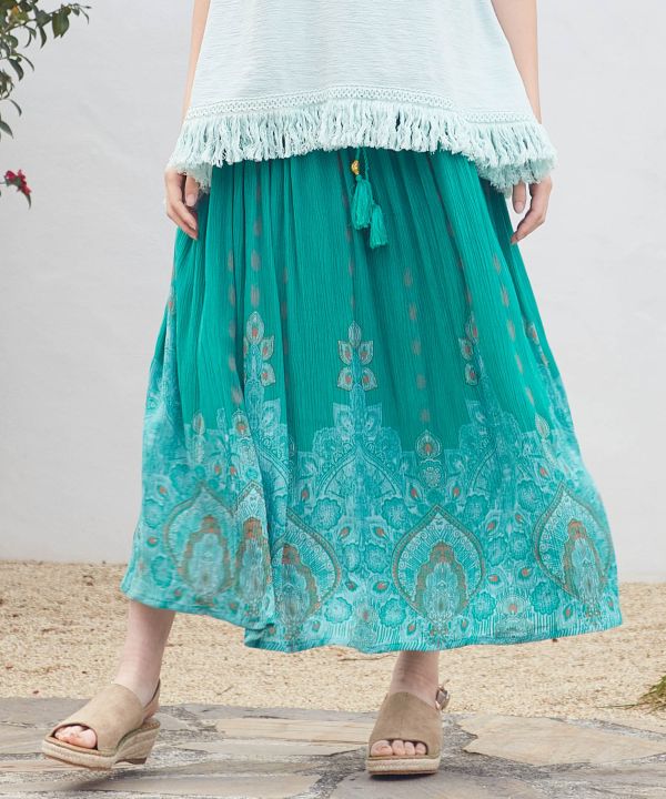 Cotton Crepe Skirt