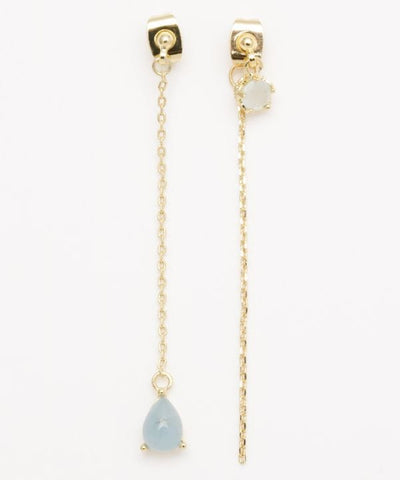 UBUISHI - Asymmetric Birthstone Earrings