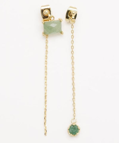 UBUISHI - Asymmetric Birthstone Earrings