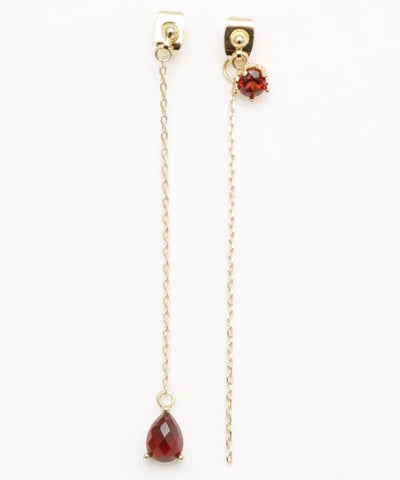 UBUISHI - Asymmetric Birthstone Earrings