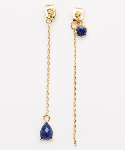 UBUISHI - Asymmetric Birthstone Earrings