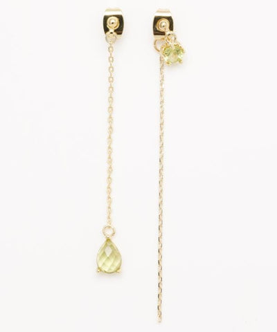 UBUISHI - Asymmetric Birthstone Earrings