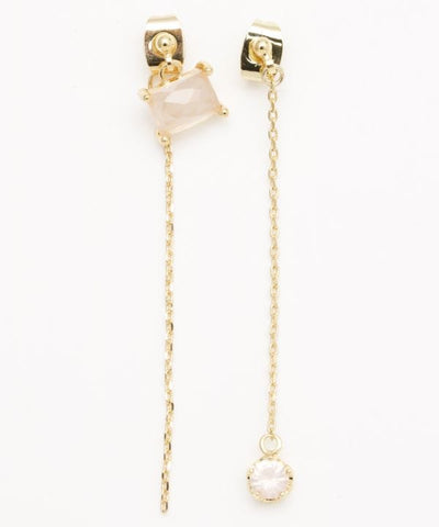 UBUISHI - Asymmetric Birthstone Earrings