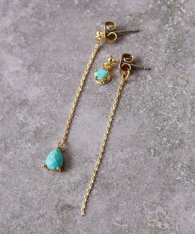 UBUISHI - Asymmetric Birthstone Earrings