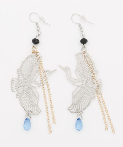 TSUGAI - Crane Earrings