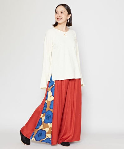 Japanese Camellia Wide Pants