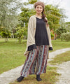 Navajo Pattern Wide Leg Trousers