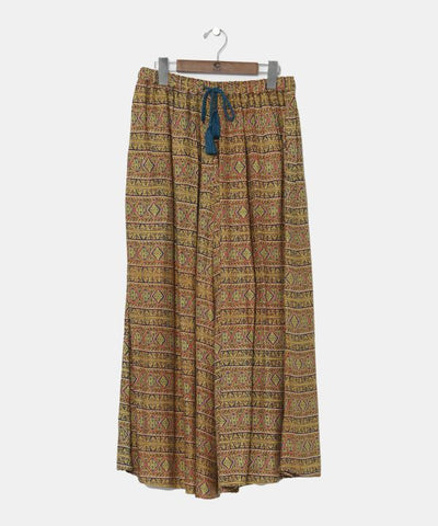 Navajo Pattern Wide Leg Trousers