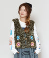 Fur Yarn Crochet Vest