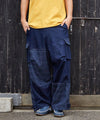 Patchwork Denim Cargo Pants