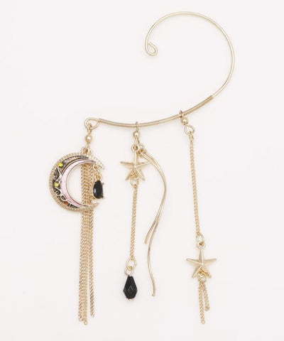 Moon Charm Earhook