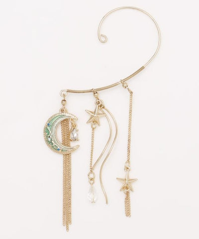 Moon Charm Earhook