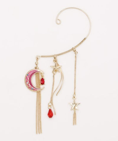 Moon Charm Earhook