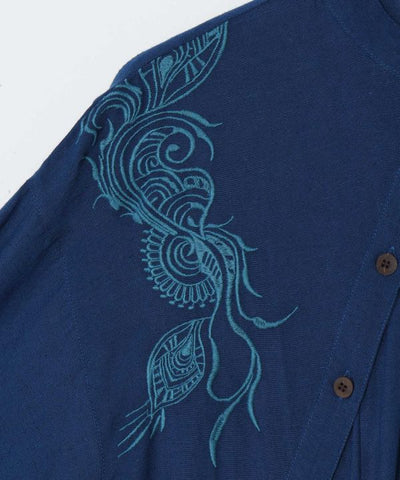 Peacock Embroidery Versatile Dress