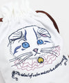 Cat Embroidery Drawstring Pouch