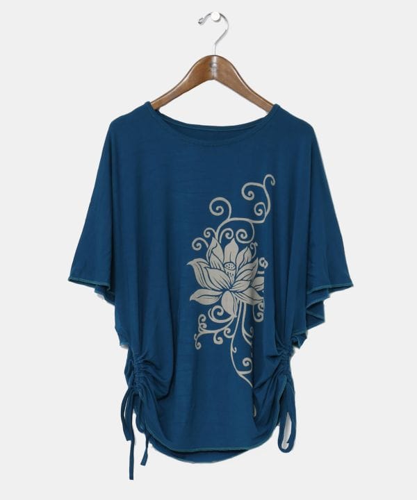 Lotus Print Relaxed Top