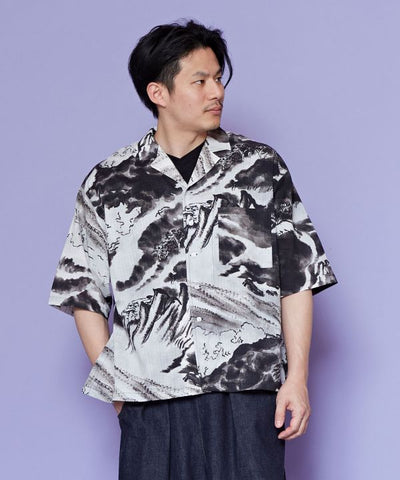 SHIRANAMI - Open Collar Shirt