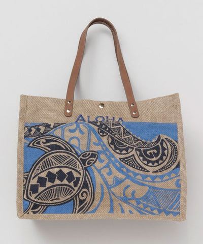 Tribal Pattern Jute Handbag