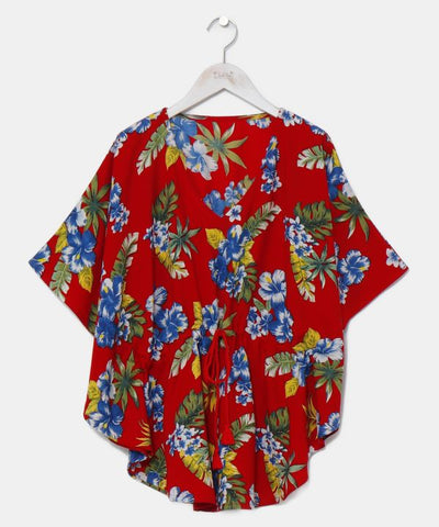 Botanical Poncho Top