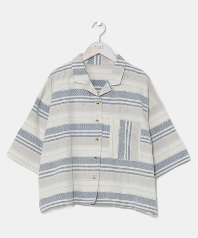 SURF＆Palms Cropped Shirt