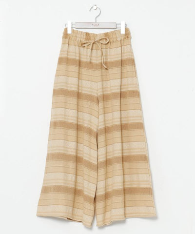 SURF＆Palms Striped Wide Leg Pants