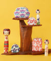 KOKESHI Flower Small Gamaguchi Purse