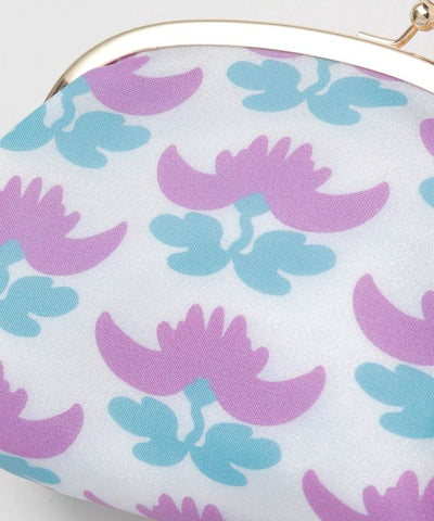 KOKESHI Flower Gamaguchi Clasp Pouch