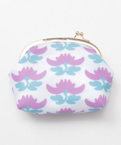 KOKESHI Flower Gamaguchi Clasp Pouch