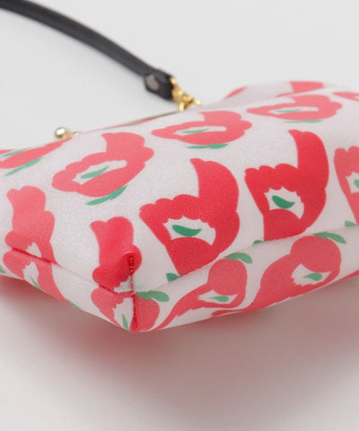 KOKESHI Flower Vinyl Gamaguchi Handbag