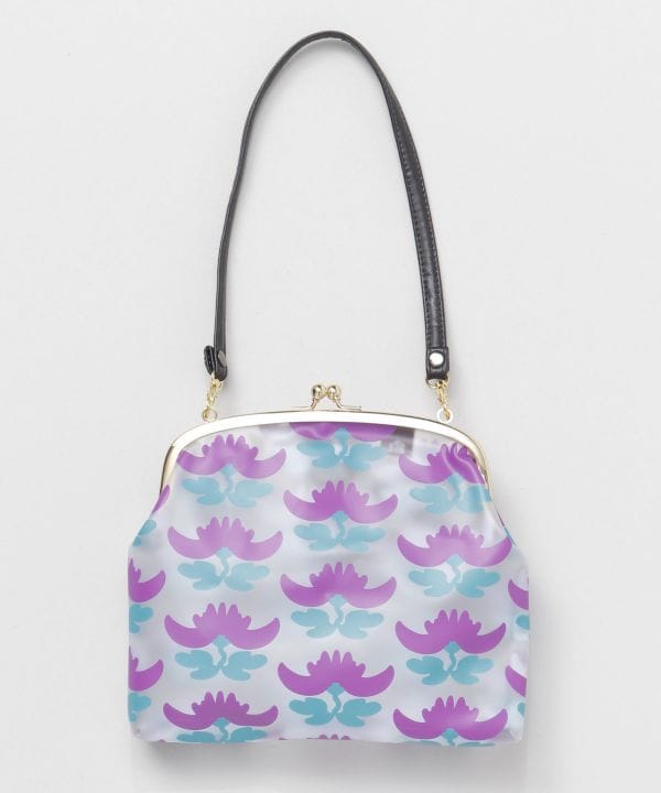 KOKESHI Flower Vinyl Gamaguchi Handbag