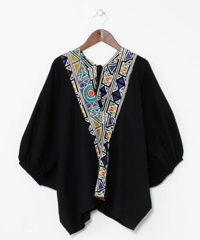 Geometric Dolman Sleeve Top