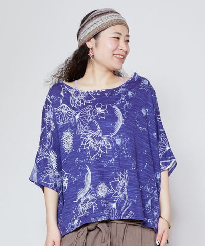 Mystic Floral Sun-Moon Tee