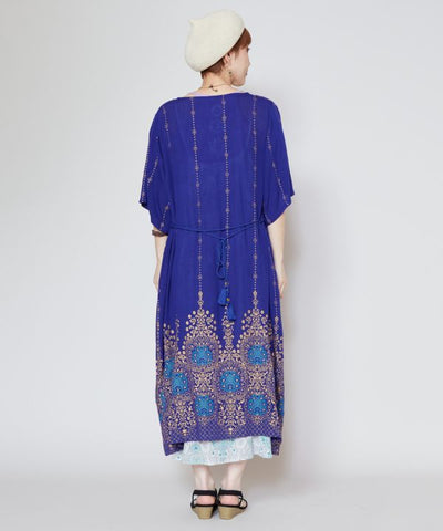 UV Pprotection Rayon Crepe Kimono