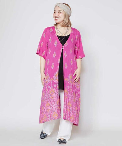 UV Pprotection Rayon Crepe Kimono