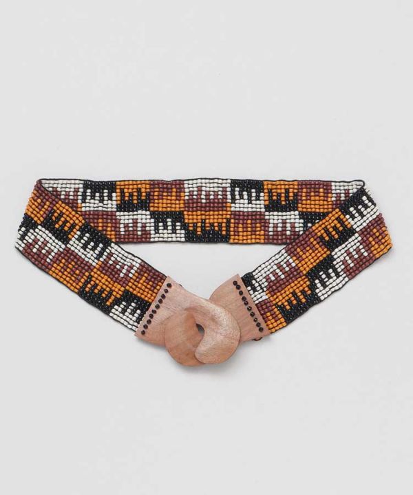 Navajo Pattern Beaded Belt