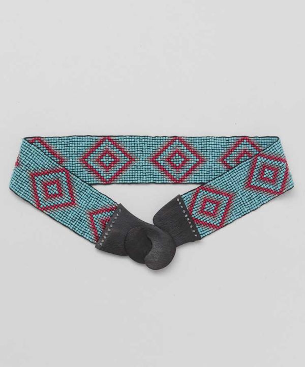 Navajo Pattern Beaded Belt