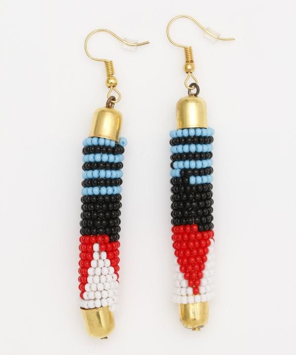 African Inspired Beaded Earrings