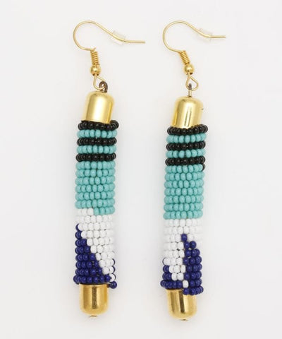 African Inspired Beaded Earrings