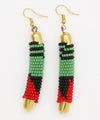 African Inspired Beaded Earrings