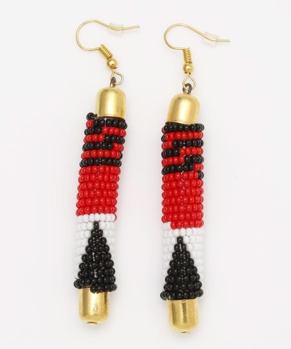 African Inspired Beaded Earrings