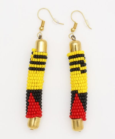 African Inspired Beaded Earrings