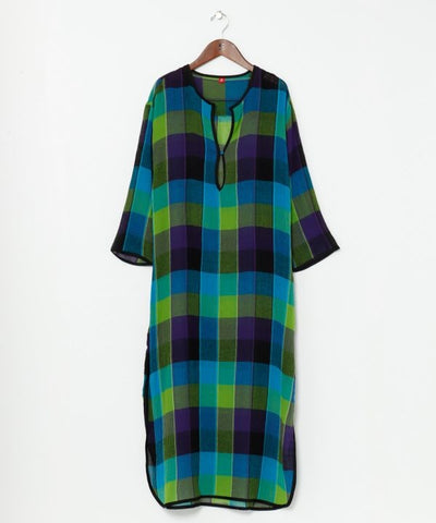 Madras Check Dress