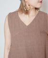 Khadi Cotton Sleeveless Top